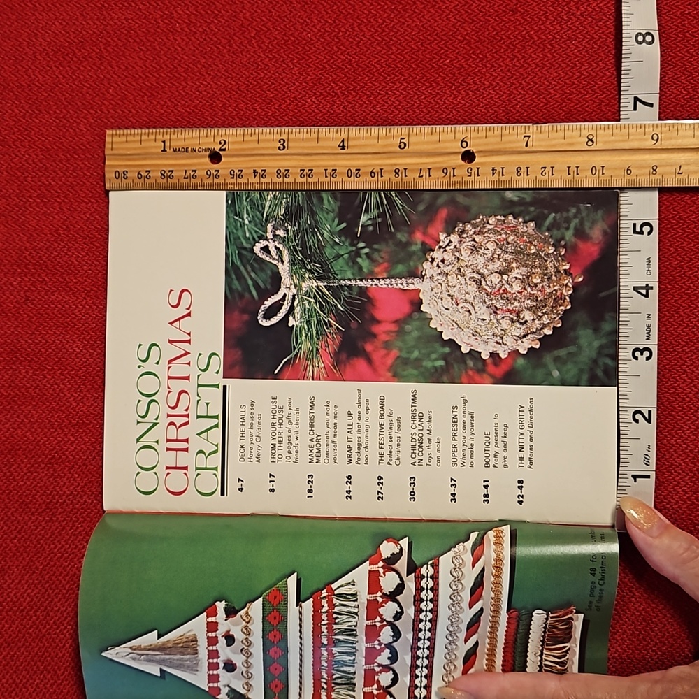 CONSO'S Christmas Crafts vintage 1972 How to guide DIY gifts decor 48 pages - Picture 3 of 13